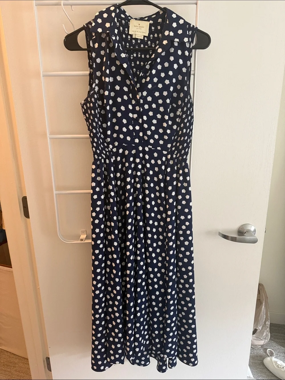 Kate Spade Navy Cloud Dot Midi Dress